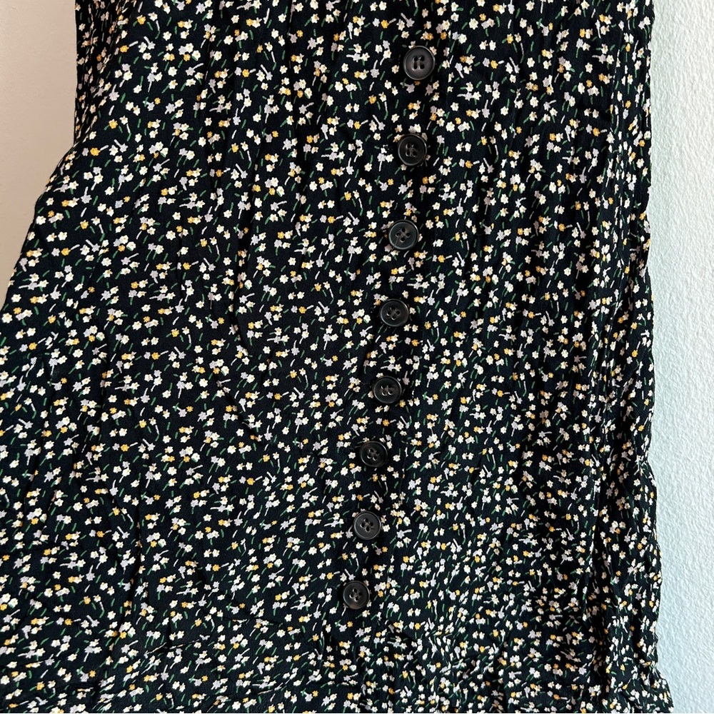 Madewell Button-Wrap Dress in Playground Posies Size Small - Picture 7 of 7